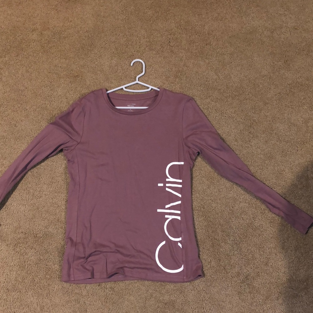 Calvin Klein Size M Athletic Long Sleeve Pink
